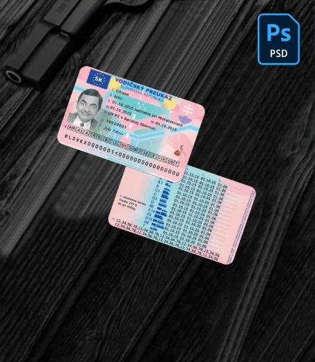 Slovakia driving license PSD